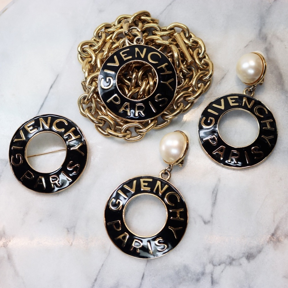 ⚜️ Givenchy Paris Brooch and Necklace Fine Jewelry Parure *Earrings Not Included - Picture 11 of 15